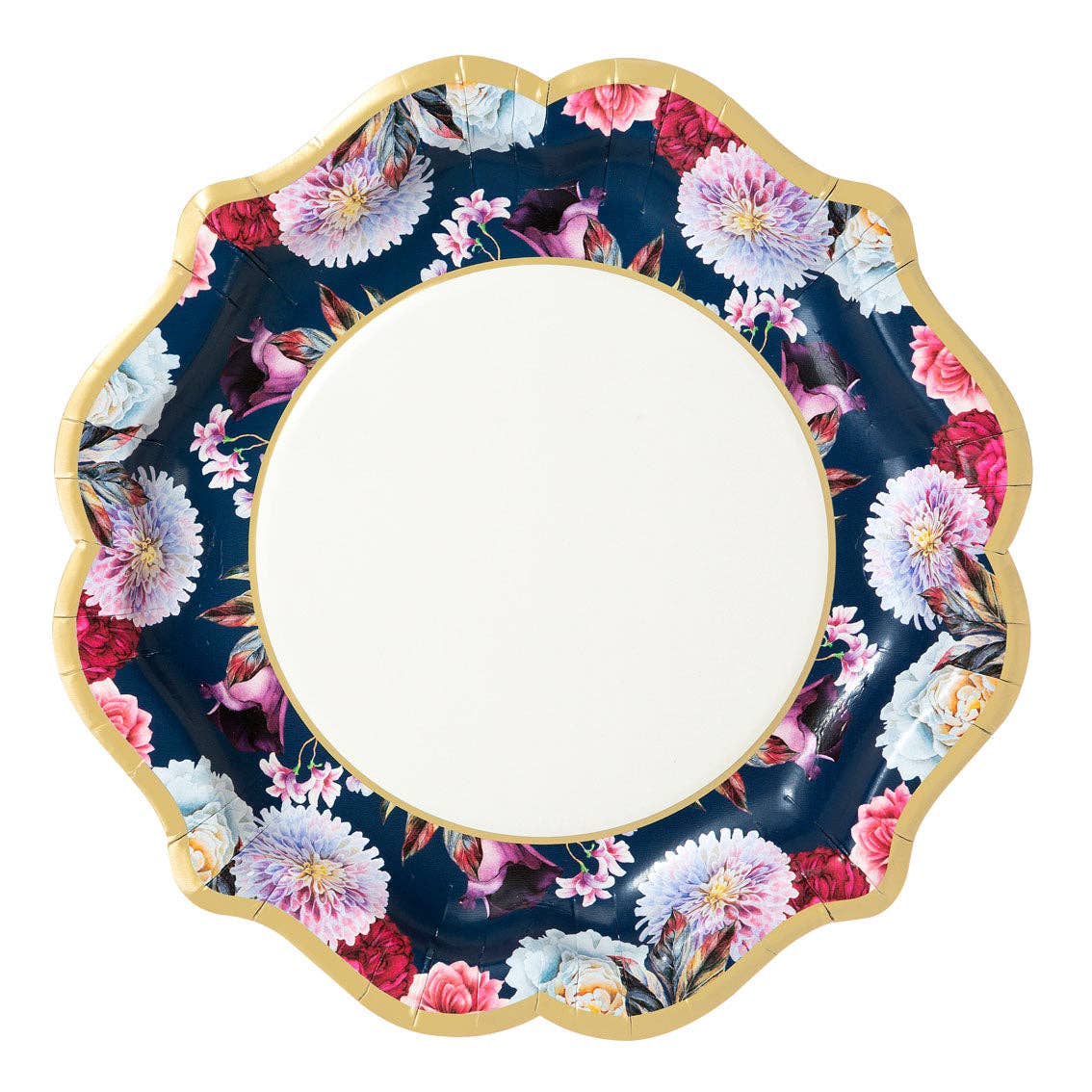 Mixed Floral Paper Plates - 12 Pack | Tea Party |