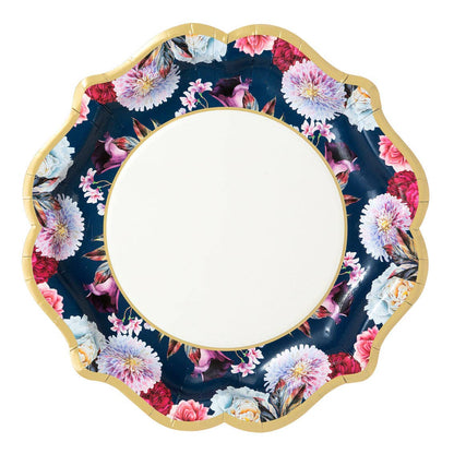 Mixed Floral Paper Plates - 12 Pack | Tea Party |