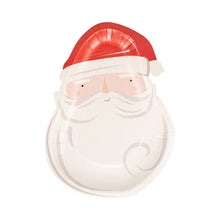 Santa Head Paper Plate 8ct