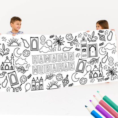 Huge Ramadan  Coloring Poster | Coloring Table Cover