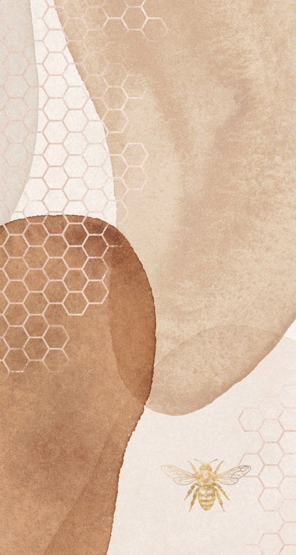 Cognac Honeycomb - Printed Guest Towel