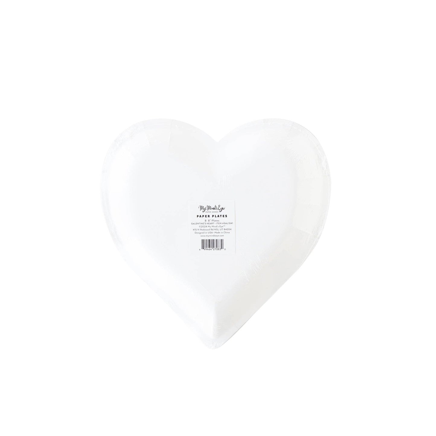 Heart Happy Galentines Paper Plates 8ct