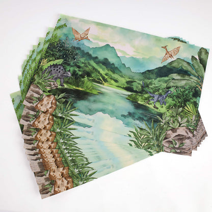 Dinosaur Placemats – Disposable Table Setting