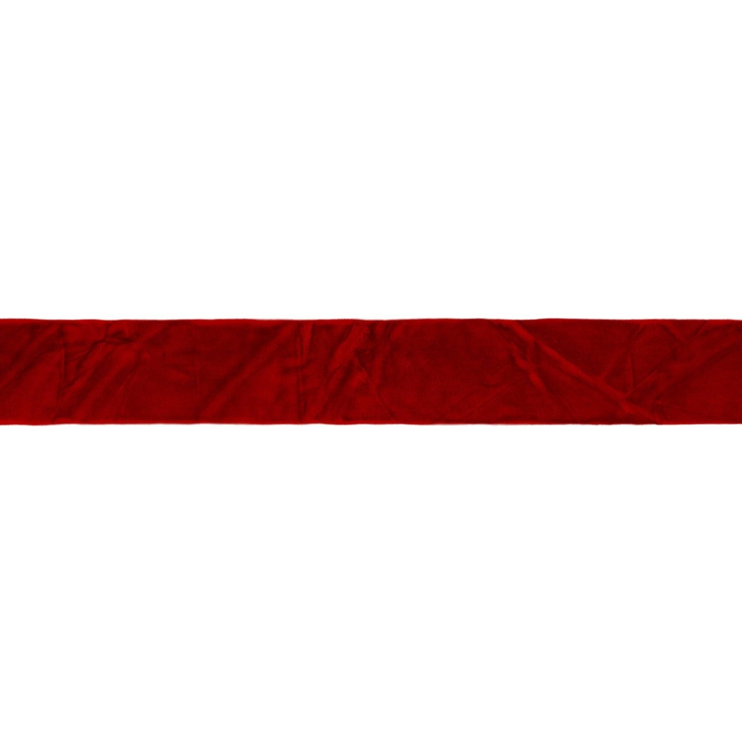 1" Crushed Velvet | Red | 10 Yard Roll