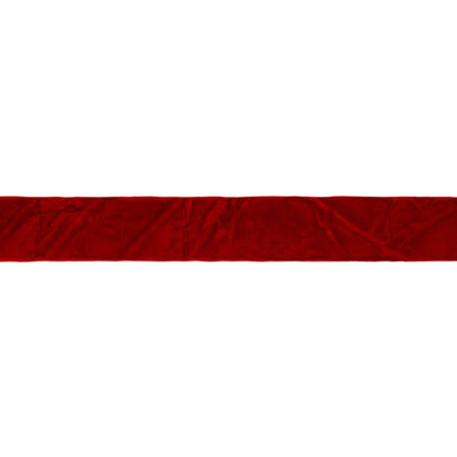 1" Crushed Velvet | Red | 10 Yard Roll