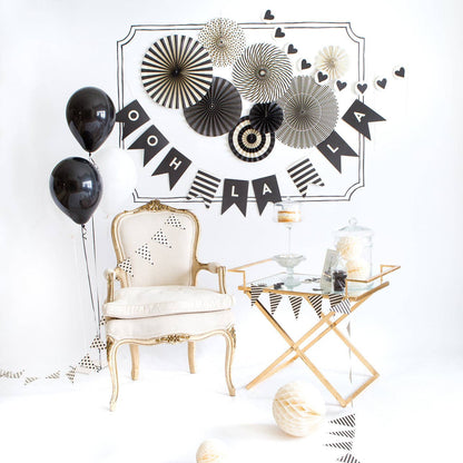Black & White Party Fans