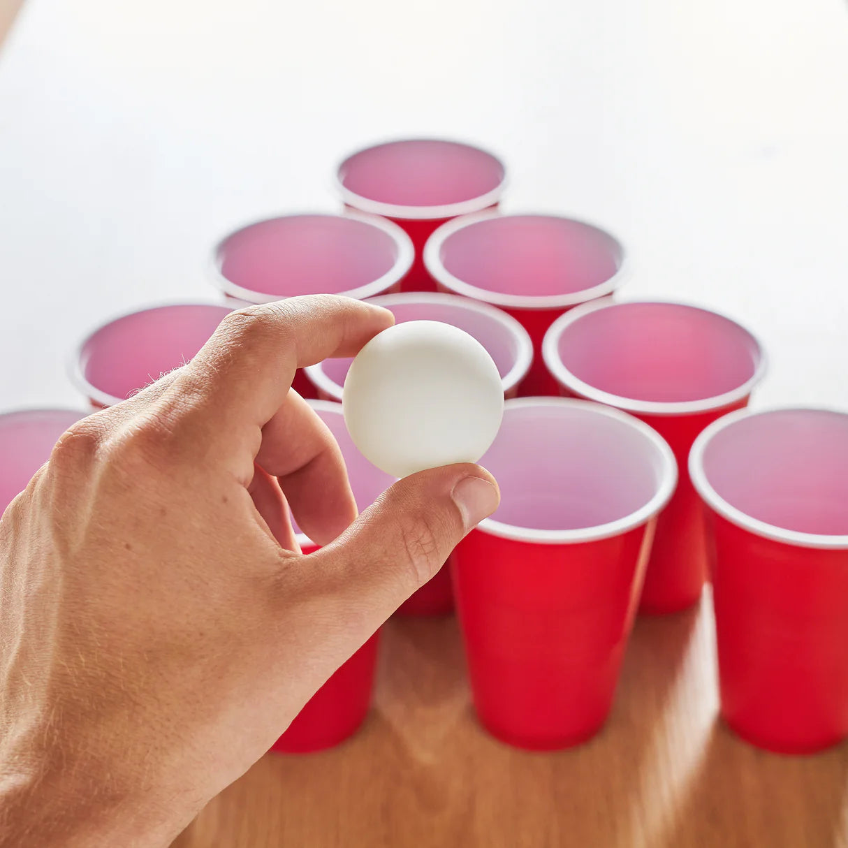 Party Beer Pong Balls in White 6ct