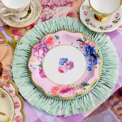 Mixed Floral Paper Plates - 12 Pack | Tea Party |