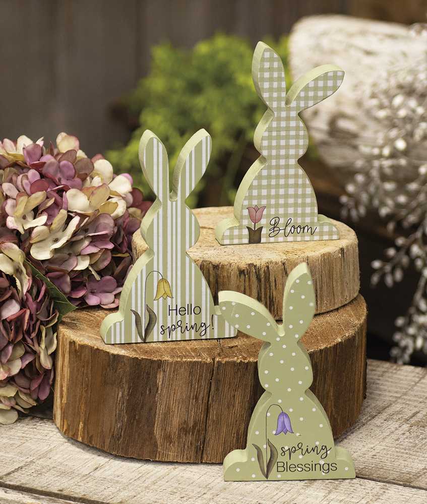 Hello Spring Chunky Bunny, 3 Assorted