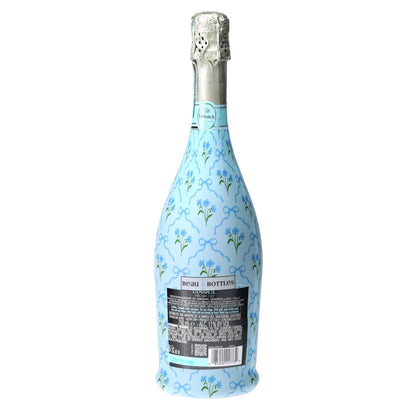 Beau Bottle Blue Bows and Blossoms - Prosecco Collection