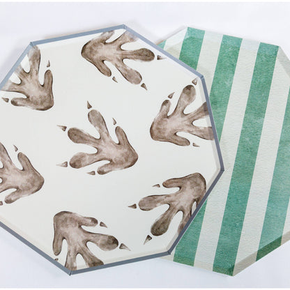 Dinosaur Footprint Paper Plates – 10 in