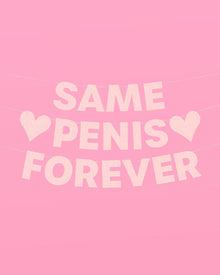 Bachelorette Party Same Penis Forever Banner
