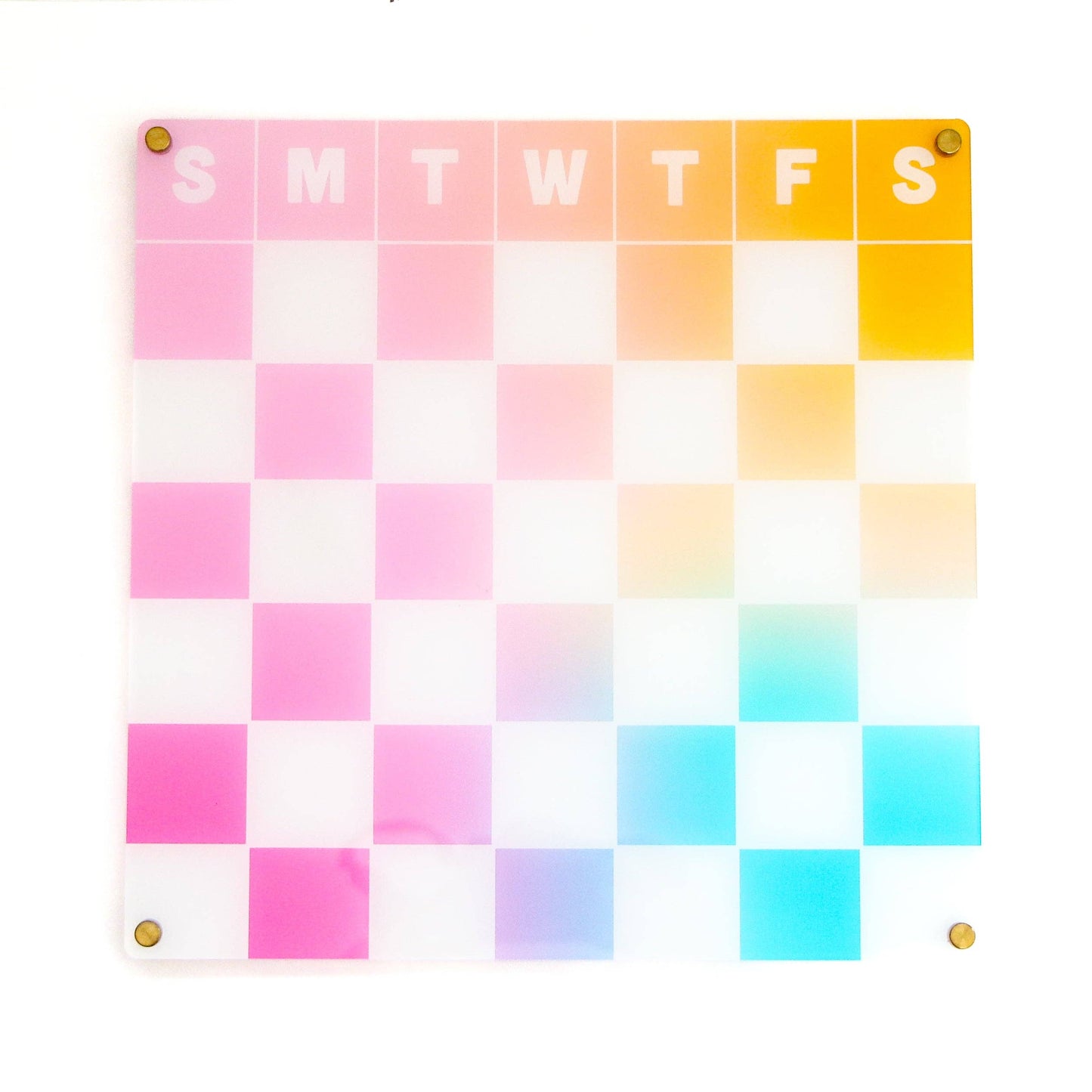 Dry Erase Acrylic Monthly Wall Calendar