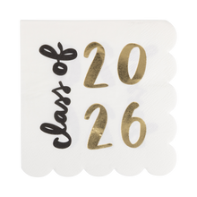 Foiled Class of 2026 Scallop Cocktail Napkin (18 ct)