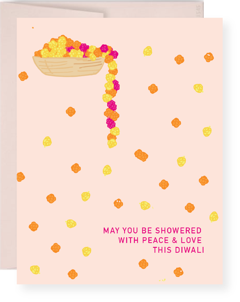 Card - Diwali Marigolds
