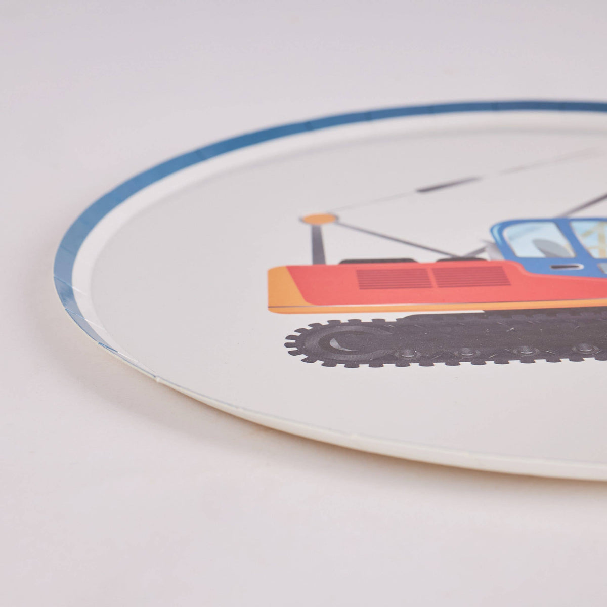 Construction Vehicle Paper Plates – 8 in
