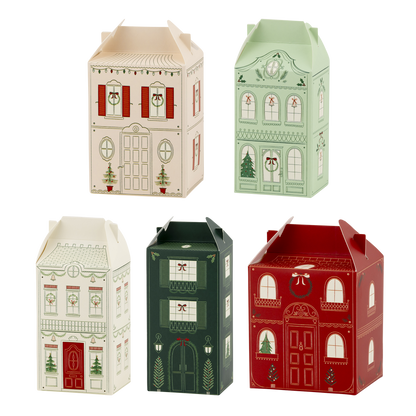 Christmas Village Treat Boxes 5ct