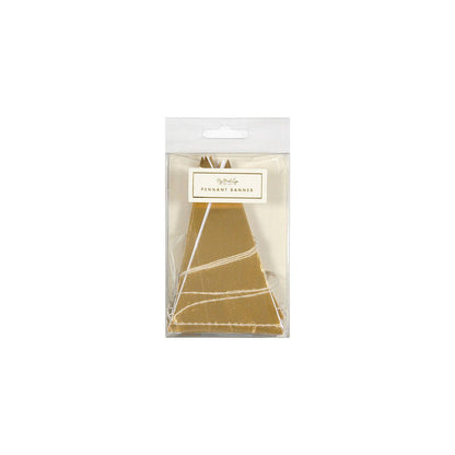 Gold Foil Mini Pennant Banner