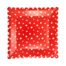Large Red Star Plate 8ct