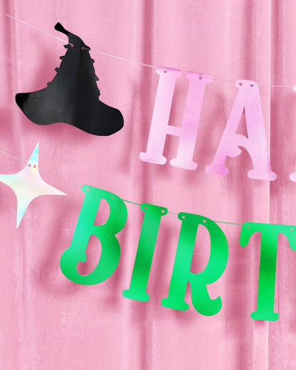 Happy Birthday Witch Banner