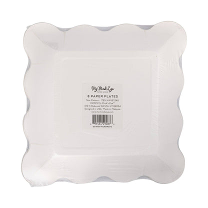 Star Pattern 7in Plates 8ct