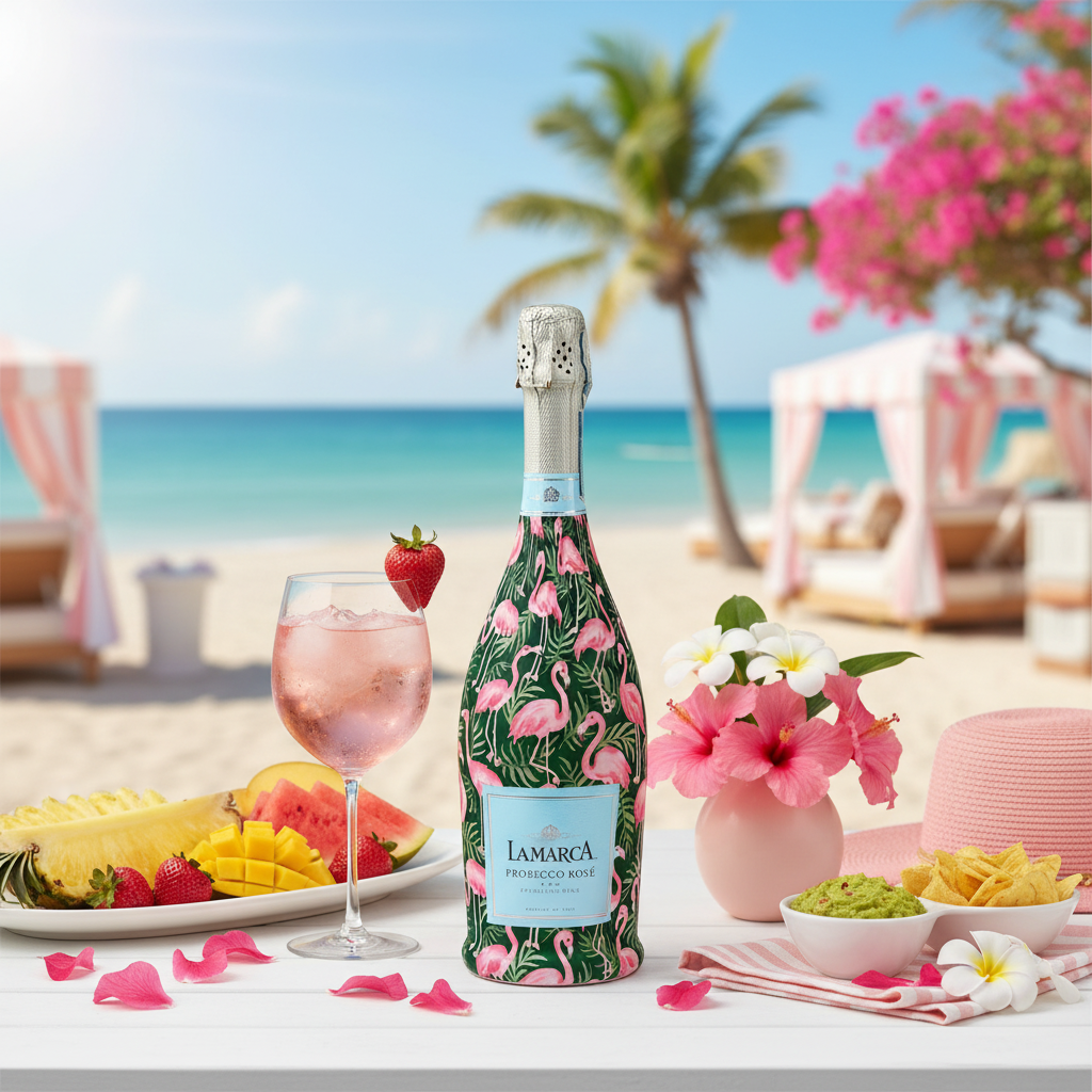 Beau Bottles Palm Flamingo Club - Prosecco Collection