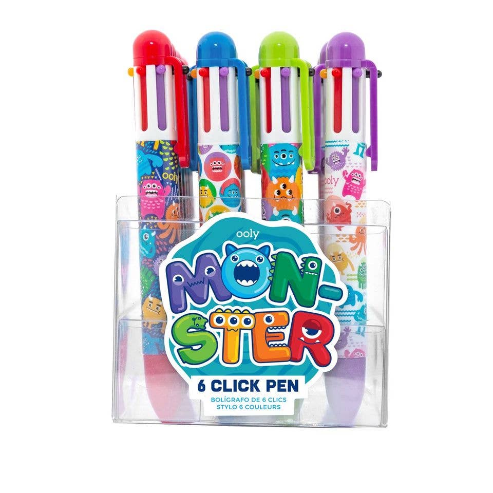 Monster: 6 Click Pen - 1 Assorted Style