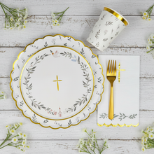 Religious Eucalyptus Dessert Plates 8" (Set of 8)
