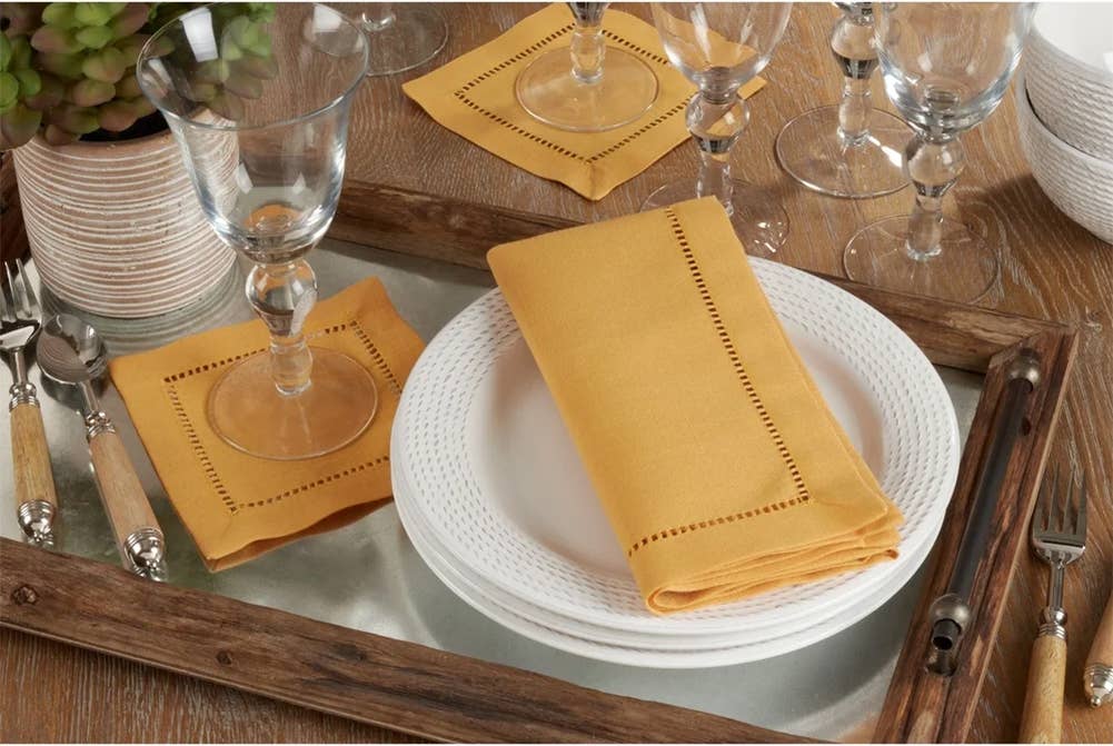 Hemstitch Border 18-Inch Dinner Napkin
