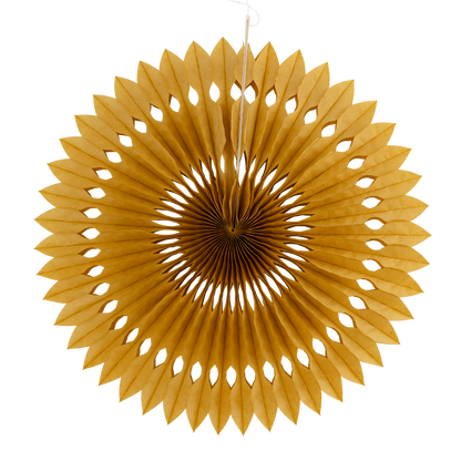 Gold and White Party Fan Set