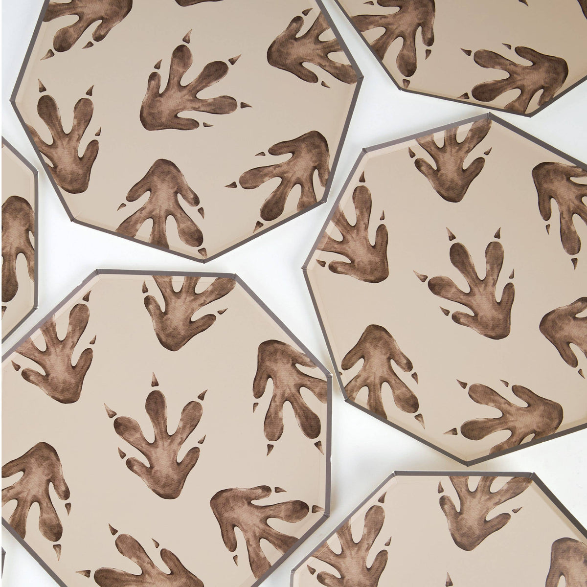Dinosaur Footprint Paper Plates – 10 in