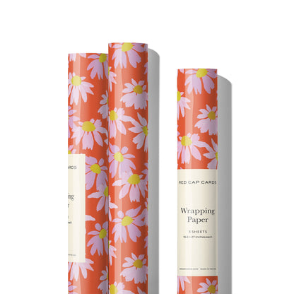 Coneflower wrapping paper