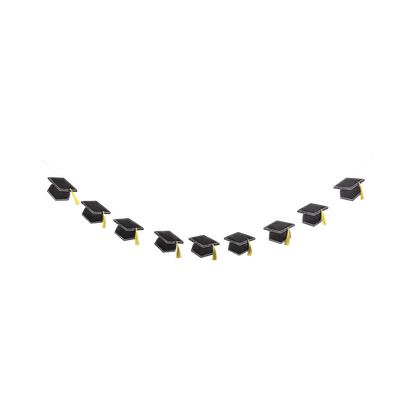 Puffy Felt Grad Hat Banner