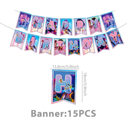 K-Pop Demon Hunters Birthday Decor Party Supplies