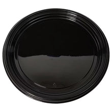 12" Hard Plastic Flat Trays - Black