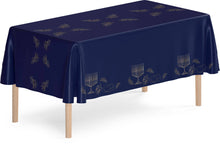Chanukah Plastic Tablecloth - Navy - 1 Pack