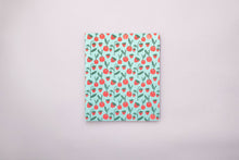 Undated Weekly Planner, Cherries and Strawberries Teal
