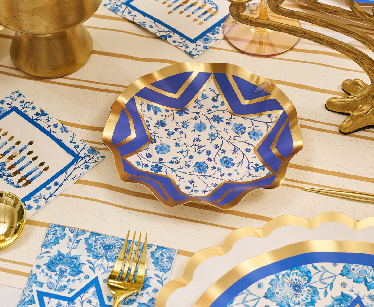 Hannukah Toile Appetizer/Dessert Bowls/8pk
