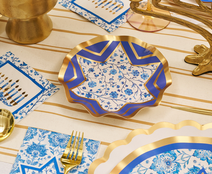 Hannukah Toile Appetizer/Dessert Bowls/8pk