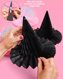 Tiara + Witch Hat Set - 4 paper accordions