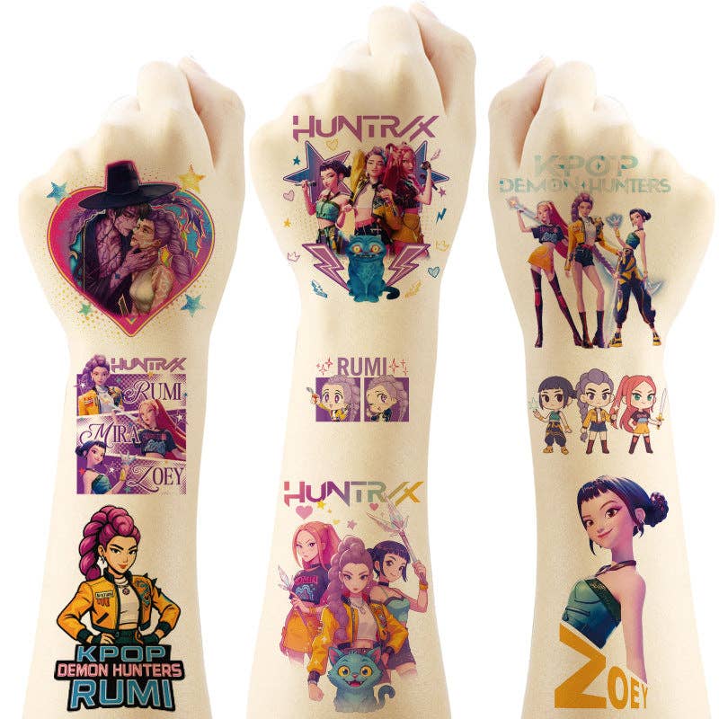 KPOP demon hunters tattoo stickers