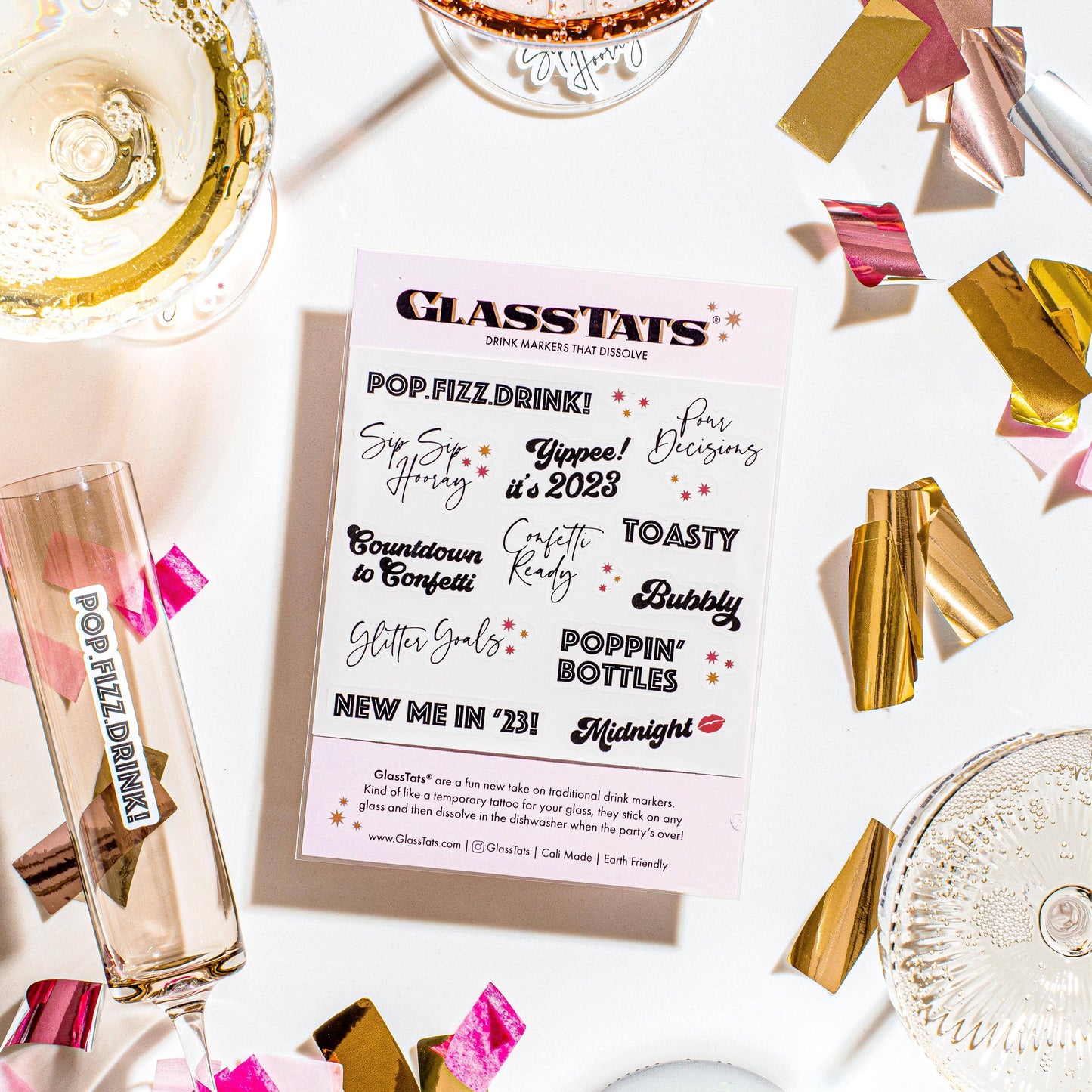 New Years Eve Drink Markers