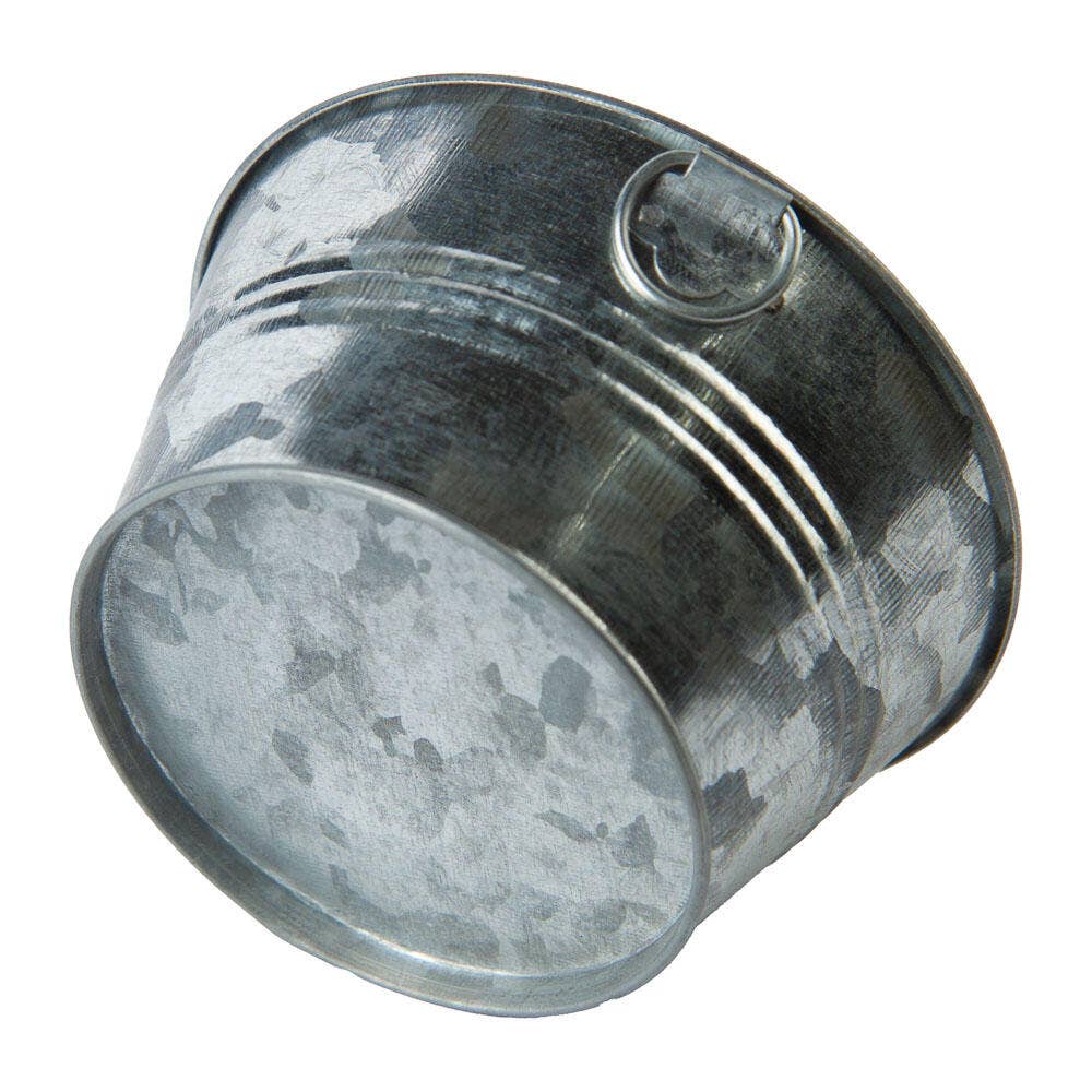 4-3/4" H x 9" Dia. Small Round Metal Washtub - Select Finish