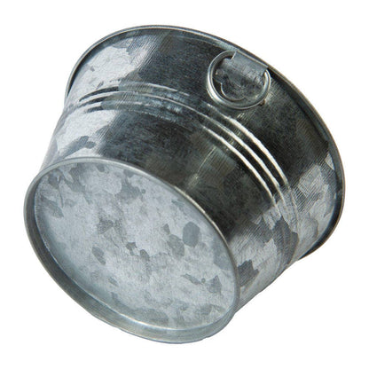 4-3/4" H x 9" Dia. Small Round Metal Washtub - Select Finish