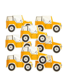 Safari Jeep Shaped Paper Plates 8ct