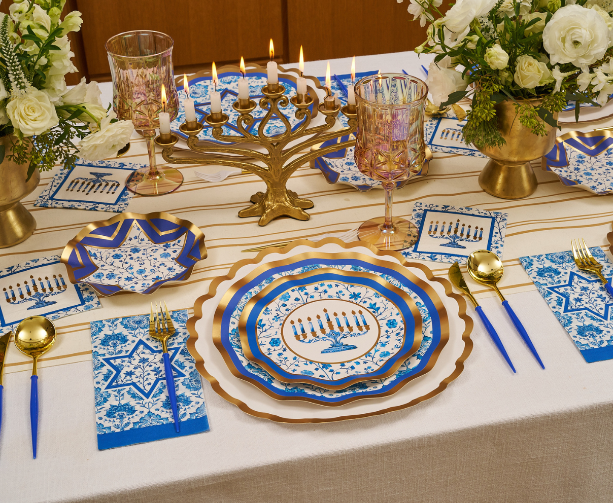 Hannukah Toile Appetizer/Dessert Bowls/8pk