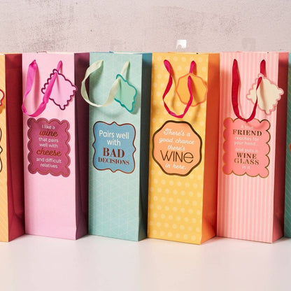 WINE BAGS Bad Decisions | Funny Party Gift | Home Bar Décor