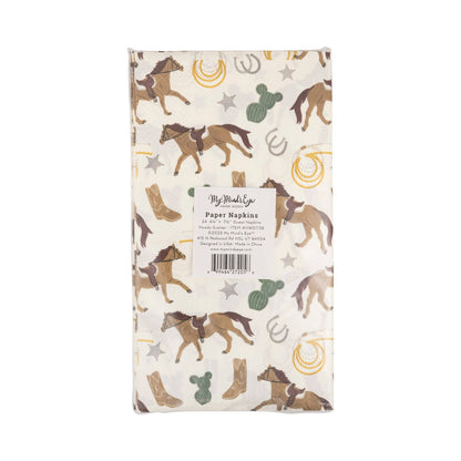 Western Paper Dinner Napkins 24ct