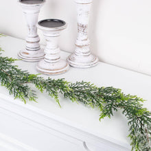 72" Artificial Icy Cedar Juniper Garland