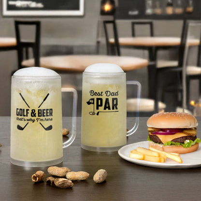 Golf & Beer - 12 oz Freezer Stein